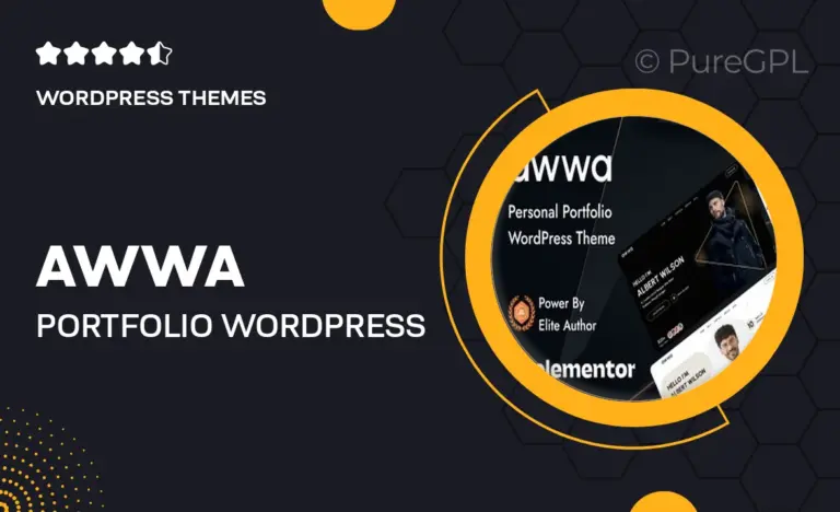 awwa portfolio wordpress theme