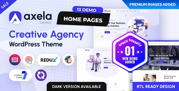 axela creative agency portfolio wordpress theme 1