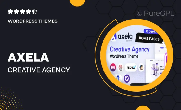 axela creative agency portfolio wordpress theme