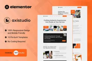 Axistudio – Branding & Creative Studio Elementor Template Kit