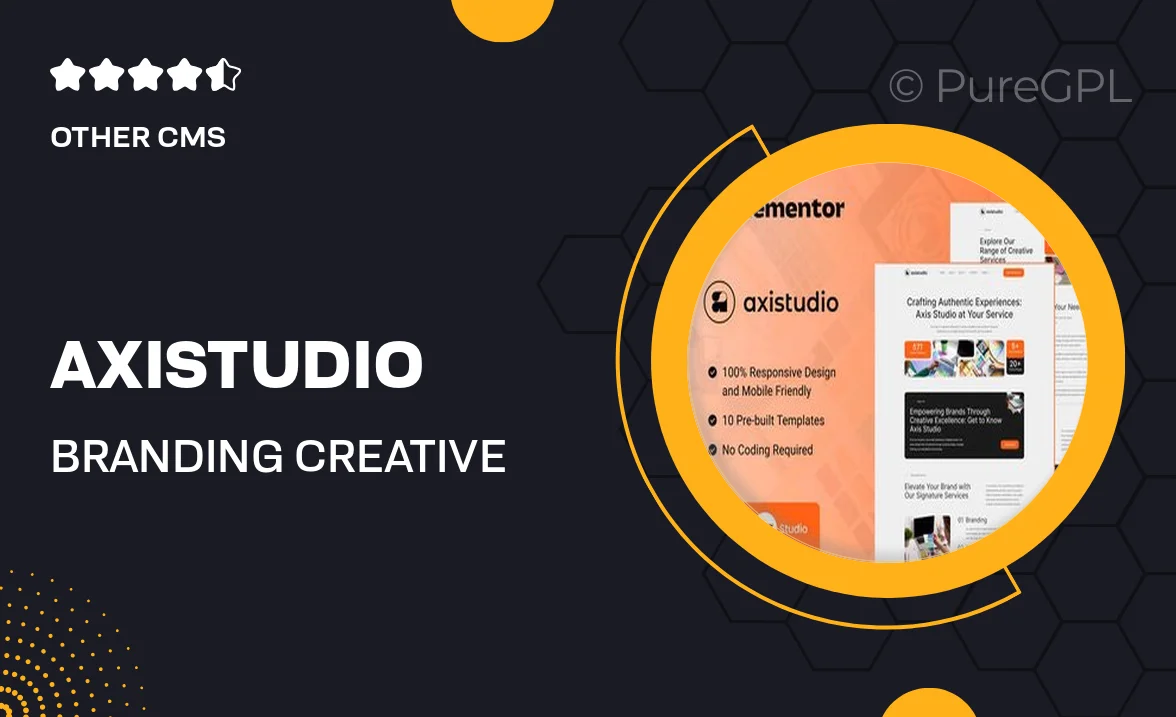 Axistudio – Branding & Creative Studio Elementor Template Kit