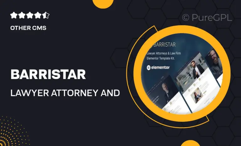 barristar lawyer attorney and law firm template kit