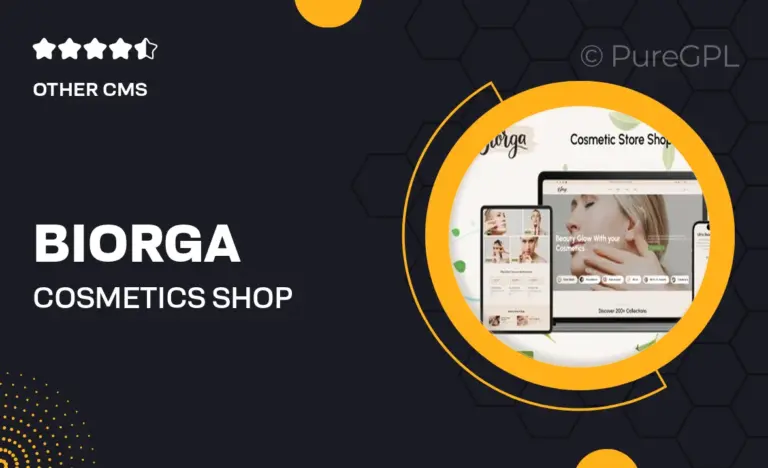 biorga cosmetics shop shopify theme