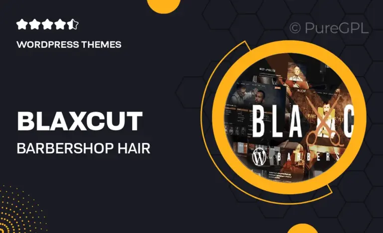 blaxcut barbershop hair salon wordpress theme
