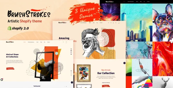 BrushStrokes – Shopify Crafts, Handmade Art Store