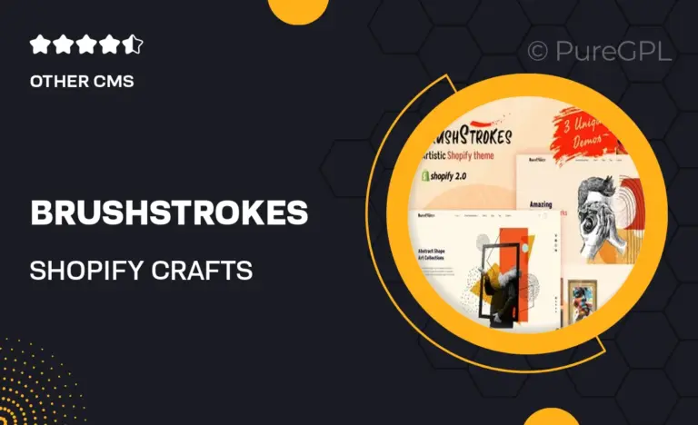 brushstrokes shopify crafts handmade art store