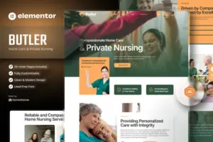 Butler – Home Care & Private Nursing Elementor Template Kit