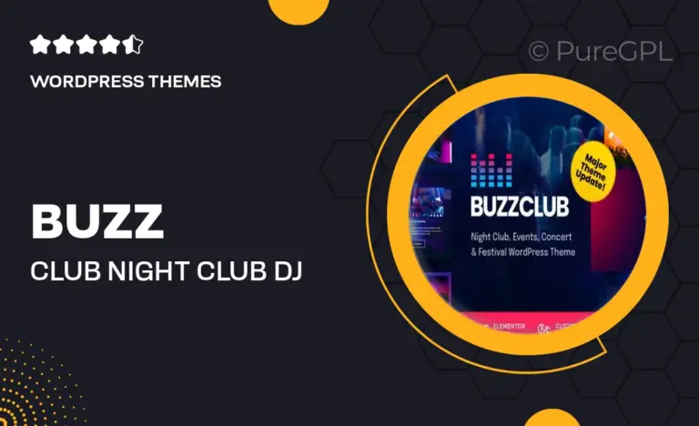 buzz club night club dj music festival event wordpress theme