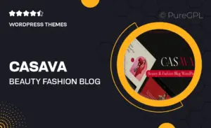 Casava – Beauty & Fashion Blog WordPress Theme