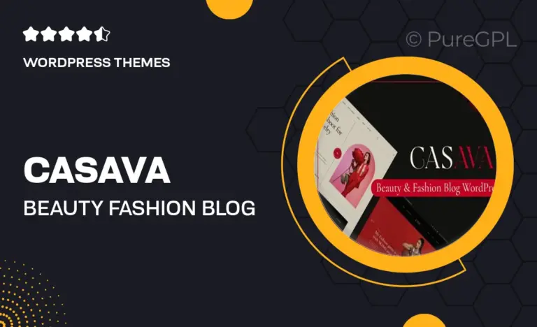casava beauty fashion blog wordpress theme