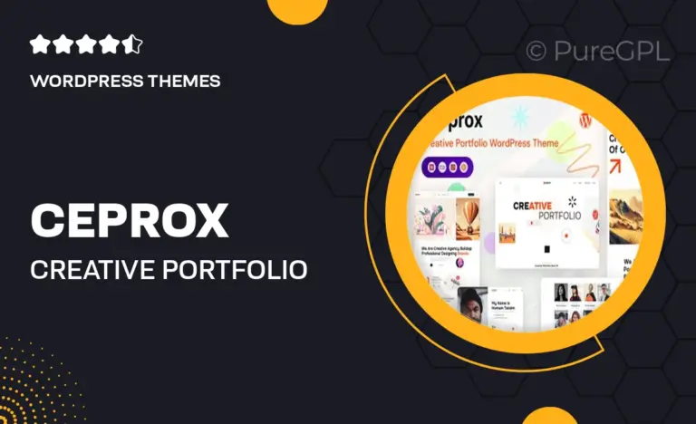 ceprox creative portfolio wordpress theme