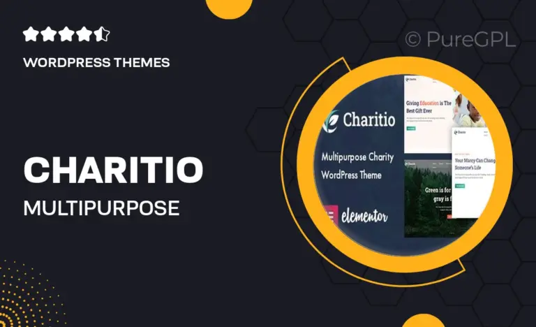 charitio multipurpose charity wordpress theme