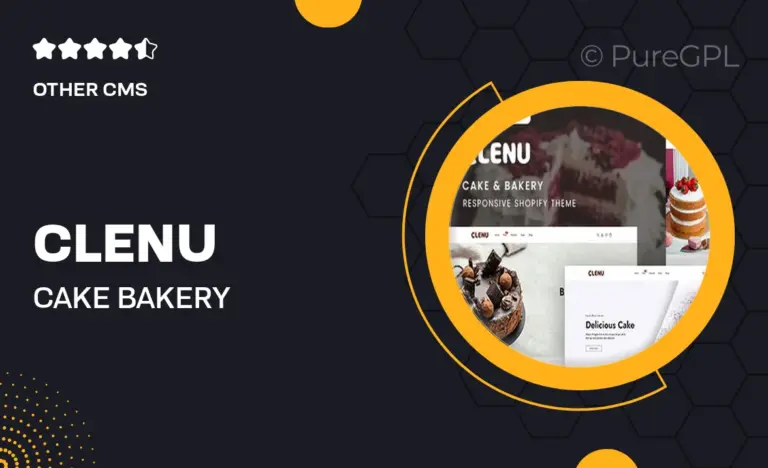 clenu cake bakery responsive shopify 2 0 theme
