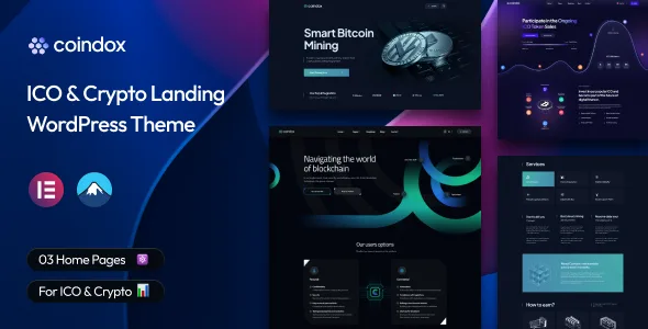 coindox ico crypto landing wordpress theme 1
