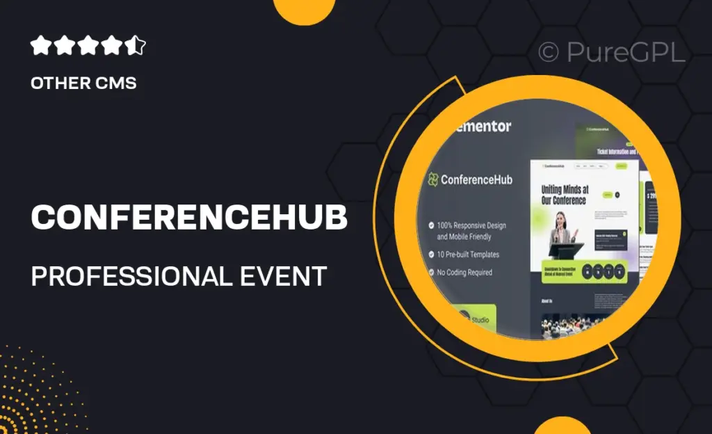 ConferenceHub – Professional Event Elementor Template Kit 19 ConferenceHub – Professional Event Elementor Template Kit