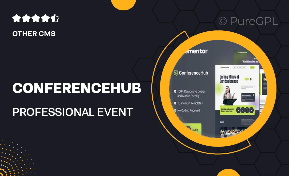 ConferenceHub – Professional Event Elementor Template Kit