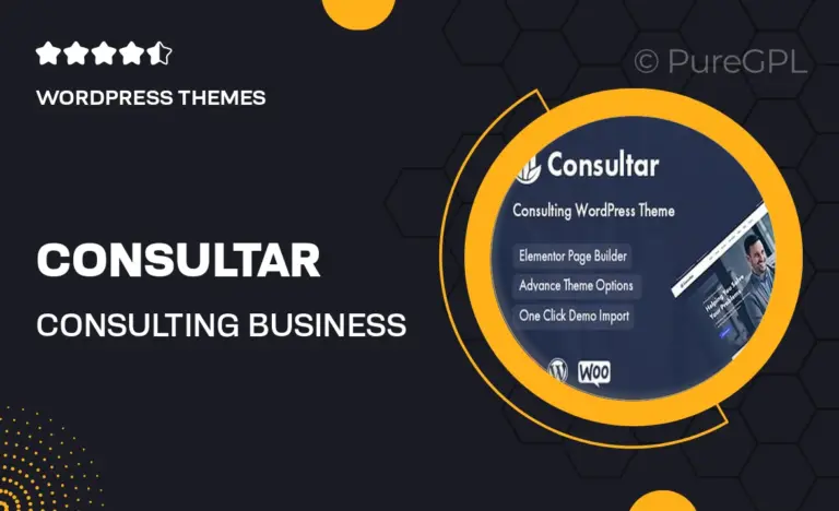 consultar consulting business wordpress theme