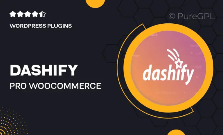 dashify pro woocommerce admin dashboard