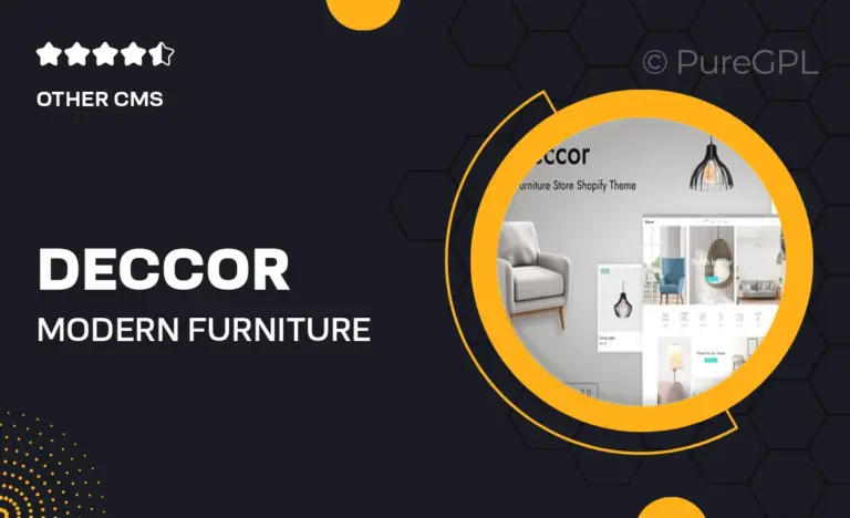 deccor modern furniture store shopify theme