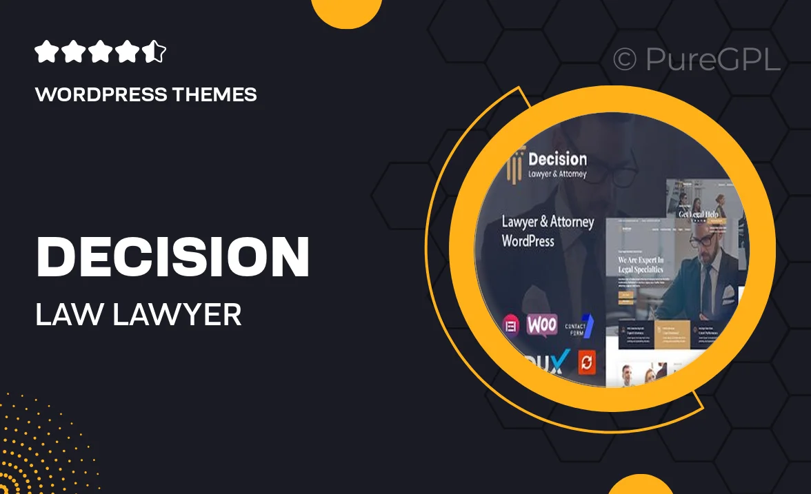 Decision – Law & Lawyer WordPress Theme