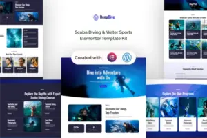 Deepdive – Scuba Diving & Water Sports Elementor Template Kit