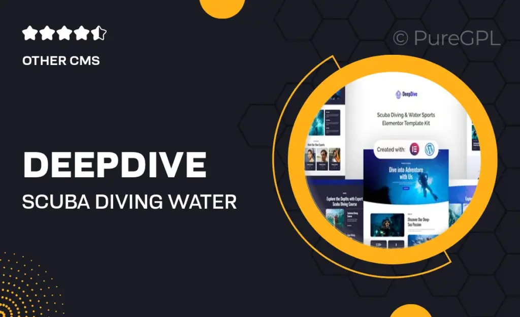 Deepdive – Scuba Diving & Water Sports Elementor Template Kit 4 Deepdive – Scuba Diving & Water Sports Elementor Template Kit
