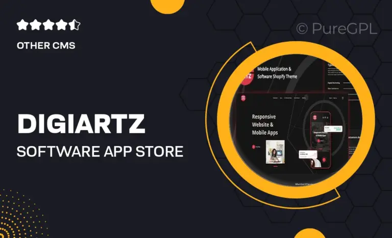 digiartz software app store shopify theme