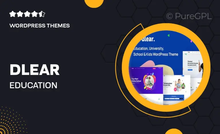 dlear education university school wordpress theme