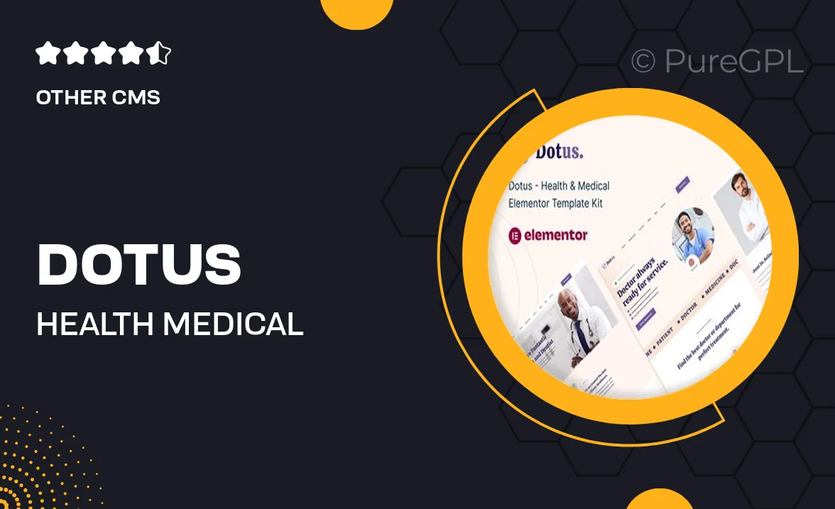 Dotus – Health & Medical Elementor Template Kit