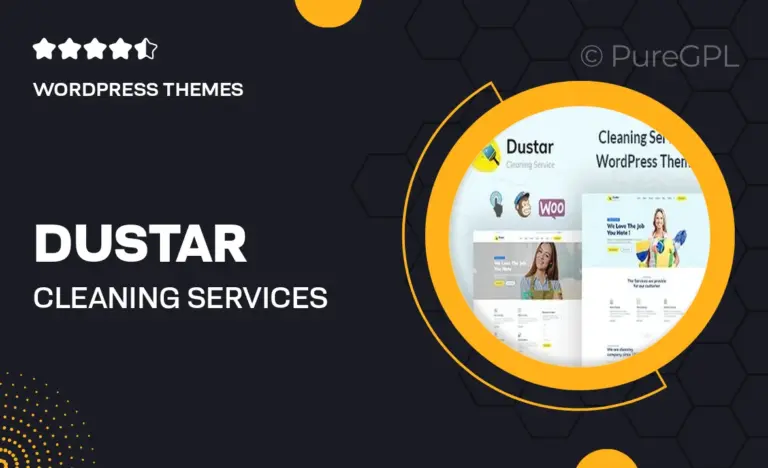 dustar cleaning services wordpress theme