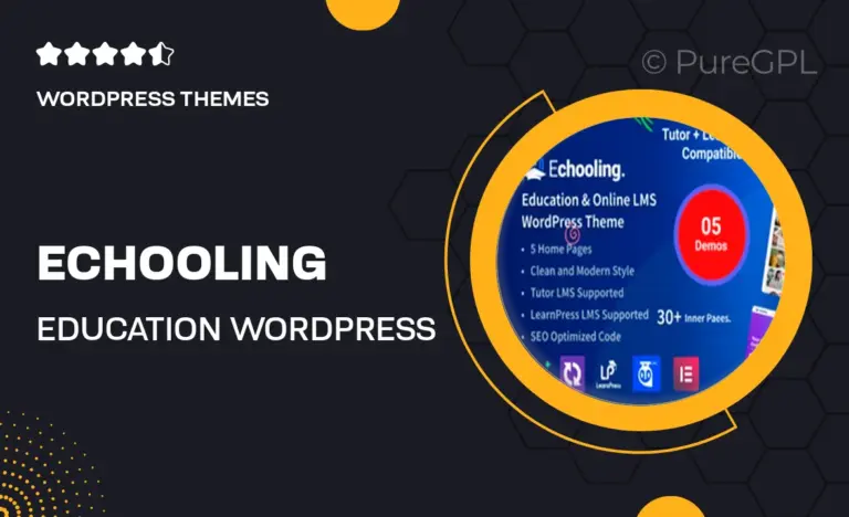 echooling education wordpress theme