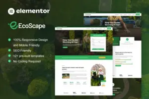 EcoScape – Gardening & Landscape Elementor Pro Template Kit