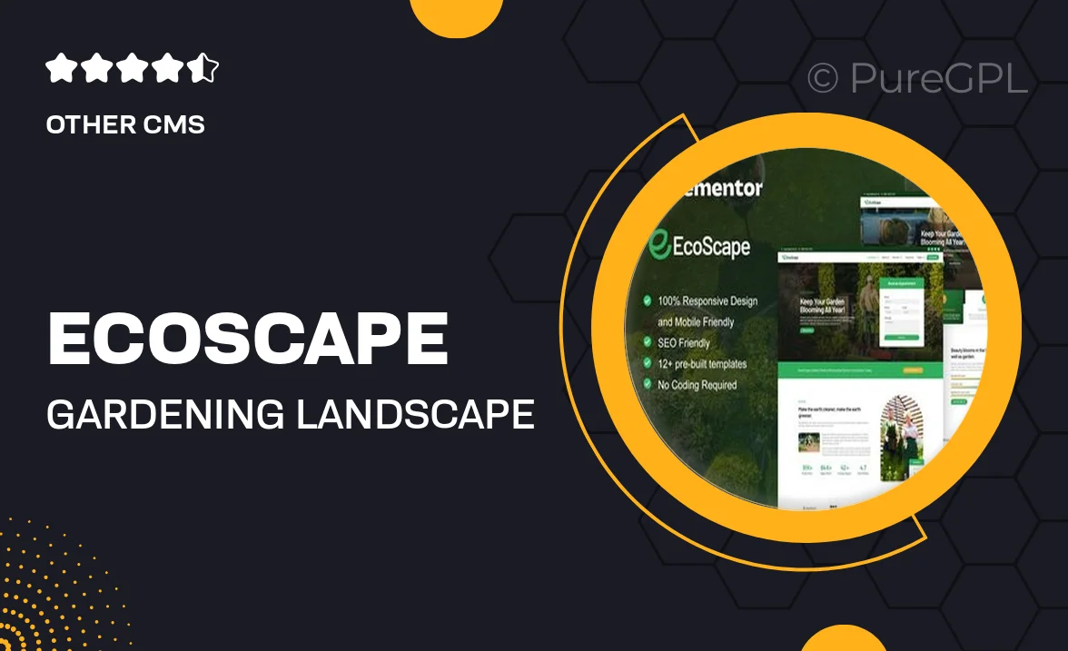 EcoScape – Gardening & Landscape Elementor Pro Template Kit