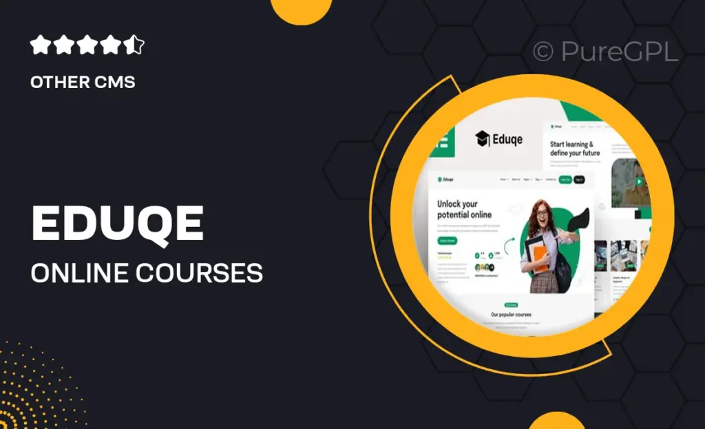 Eduqe – Online Courses Elementor Pro Template Kit 54 Eduqe – Online Courses Elementor Pro Template Kit