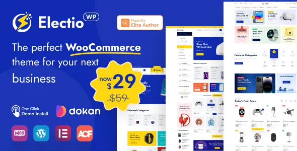 electio electronics gadgets store woocommerce theme 1