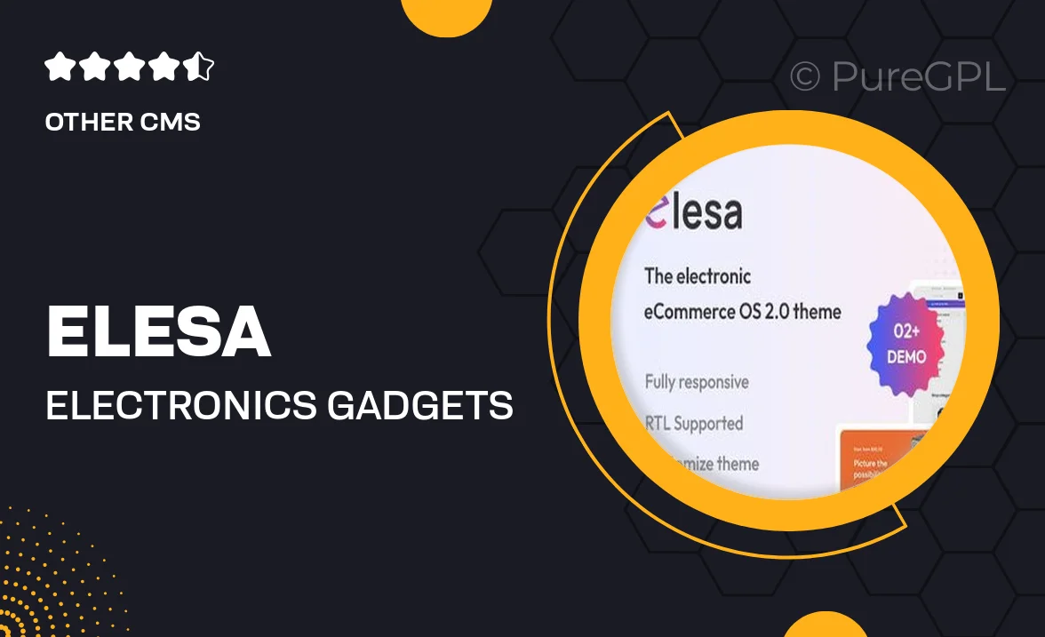 Elesa – Electronics & Gadgets Ecommerce Shopify 2.0 Theme