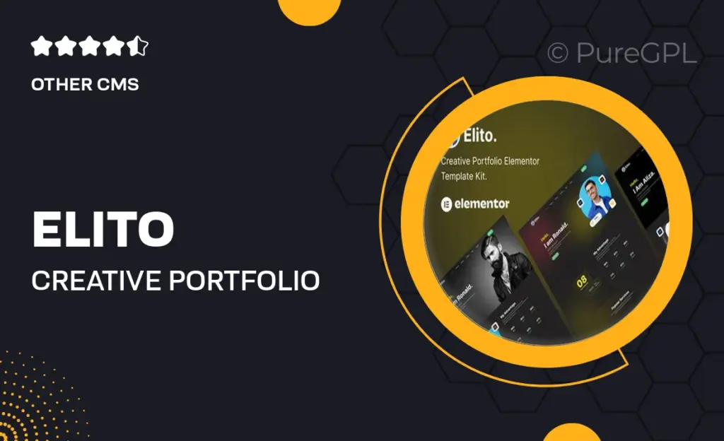 Elito – Creative Portfolio Elementor Template Kit 37 Elito – Creative Portfolio Elementor Template Kit