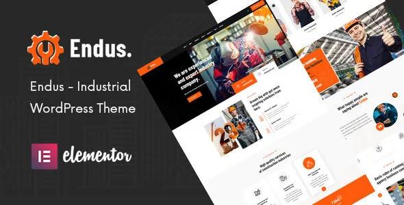 endus industrial manufacturing wordpress theme 1