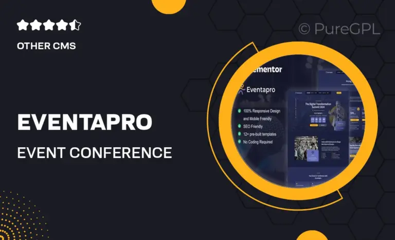 eventapro event conference elementor pro template kit