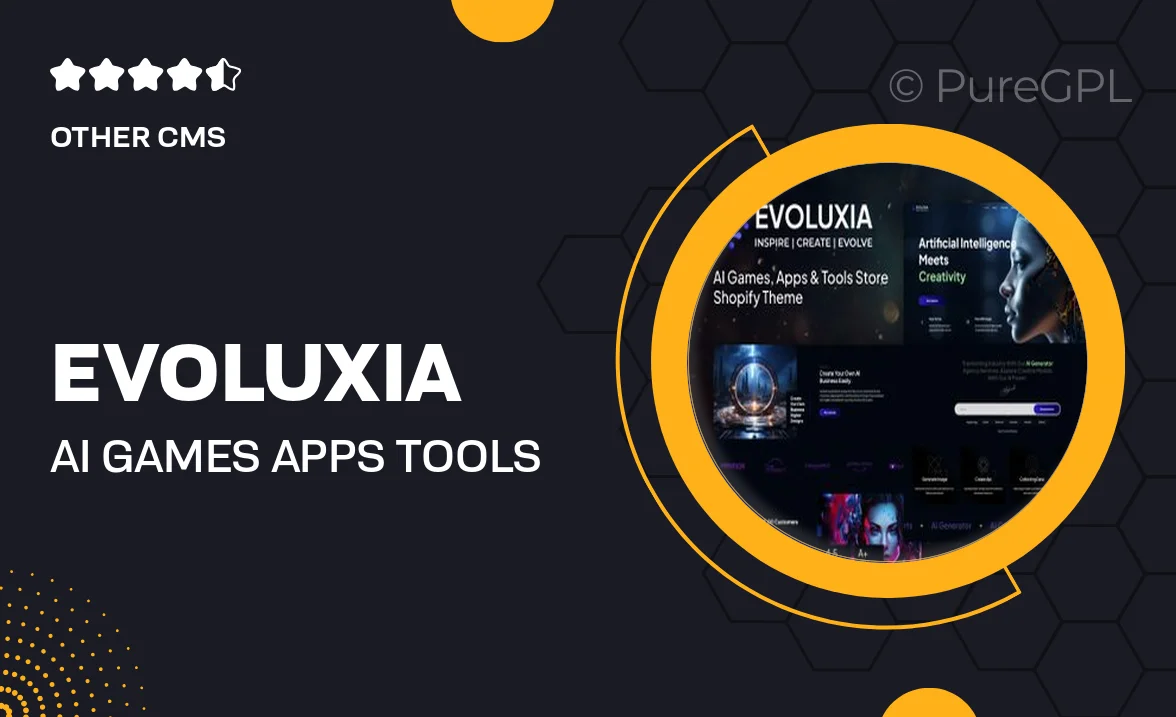 Evoluxia – AI Games, Apps & Tools Store Shopify Theme