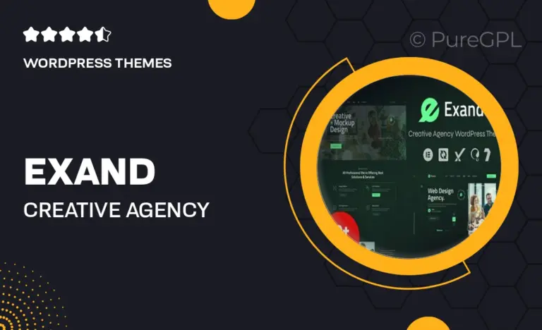 exand creative agency wordpress theme