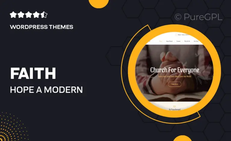faith hope a modern church religion non profit wordpress theme