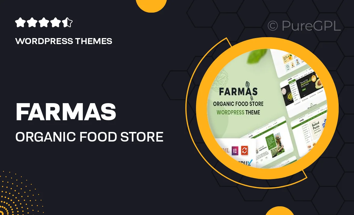 Farmas – Organic Food Store WordPress Theme