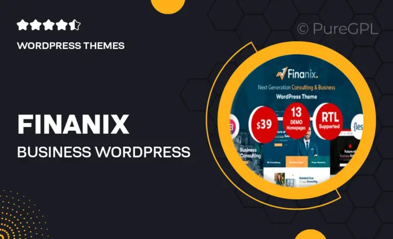 finanix business wordpress theme