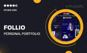 Follio – Personal Portfolio Elementor Template Kit