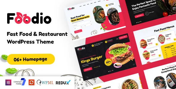 foodio fast food restaurant wordpress theme 1