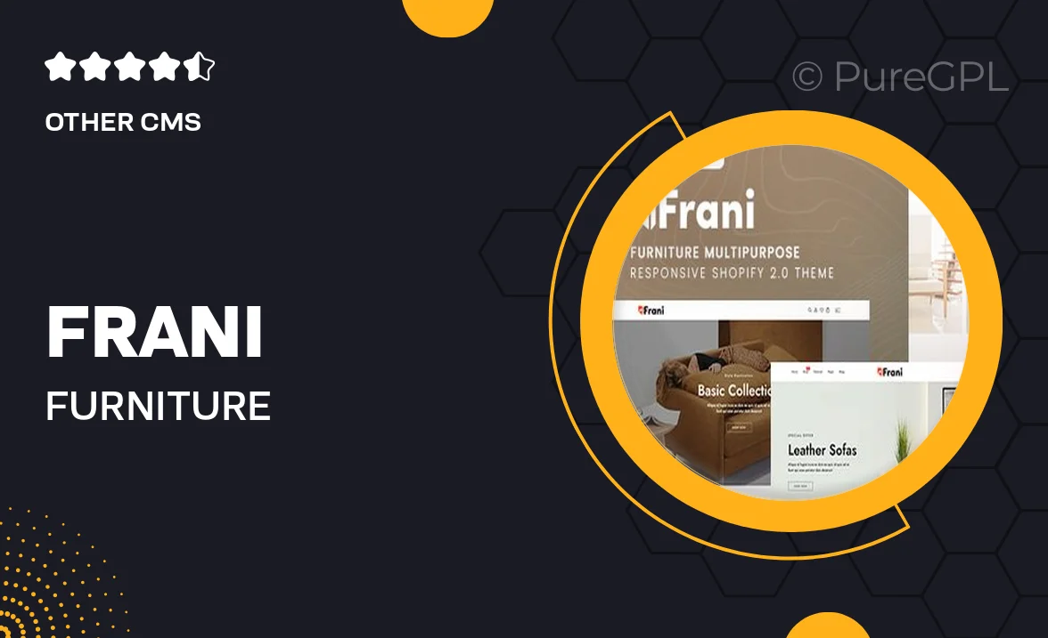 Frani – Furniture Multipurpose Responsive Shopify 2.0 Theme