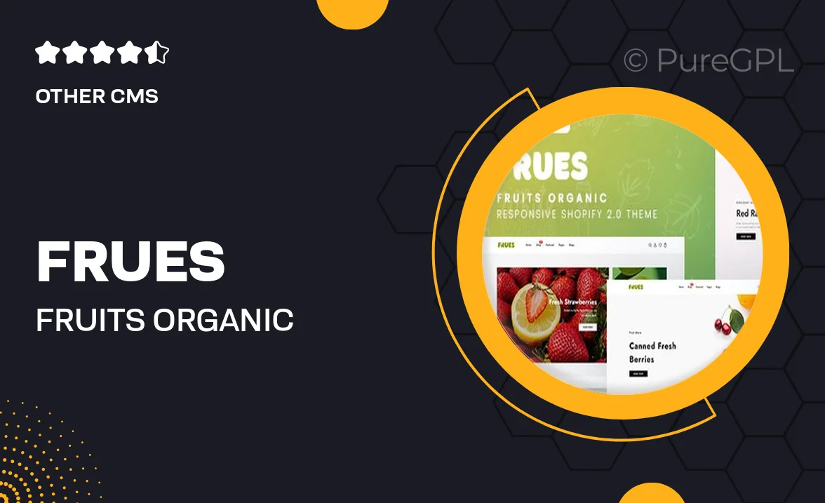 Frues – Fruits Organic Responsive Shopify 2.0 Theme