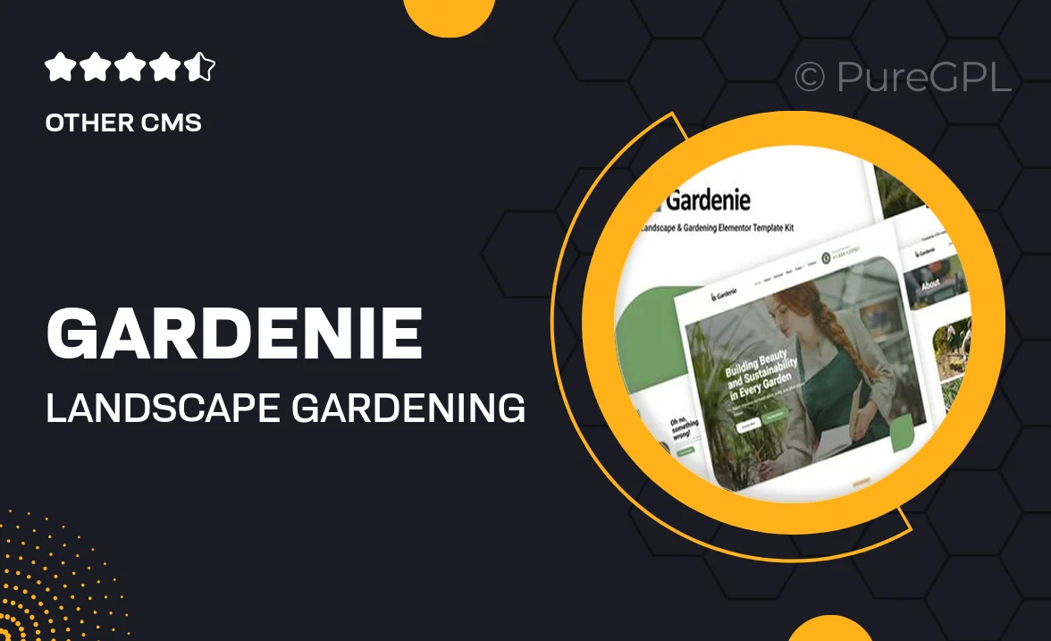 Gardenie – Landscape & Gardening Elementor Template Kit