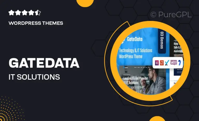 gatedata it solutions technology wordpress theme